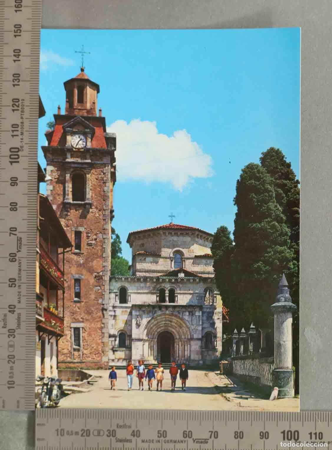 Postales: POSTAL. 61. PUENTE VIESGO (Santander) Iglesia San Miguel Arcangel