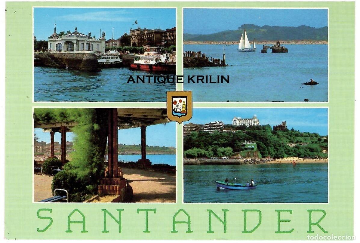 Postales: SANTANDER N&ordm; 29 DIVERSOS ASPECTOS / ESCUDO DE ORO / SIN FRANQUEAR