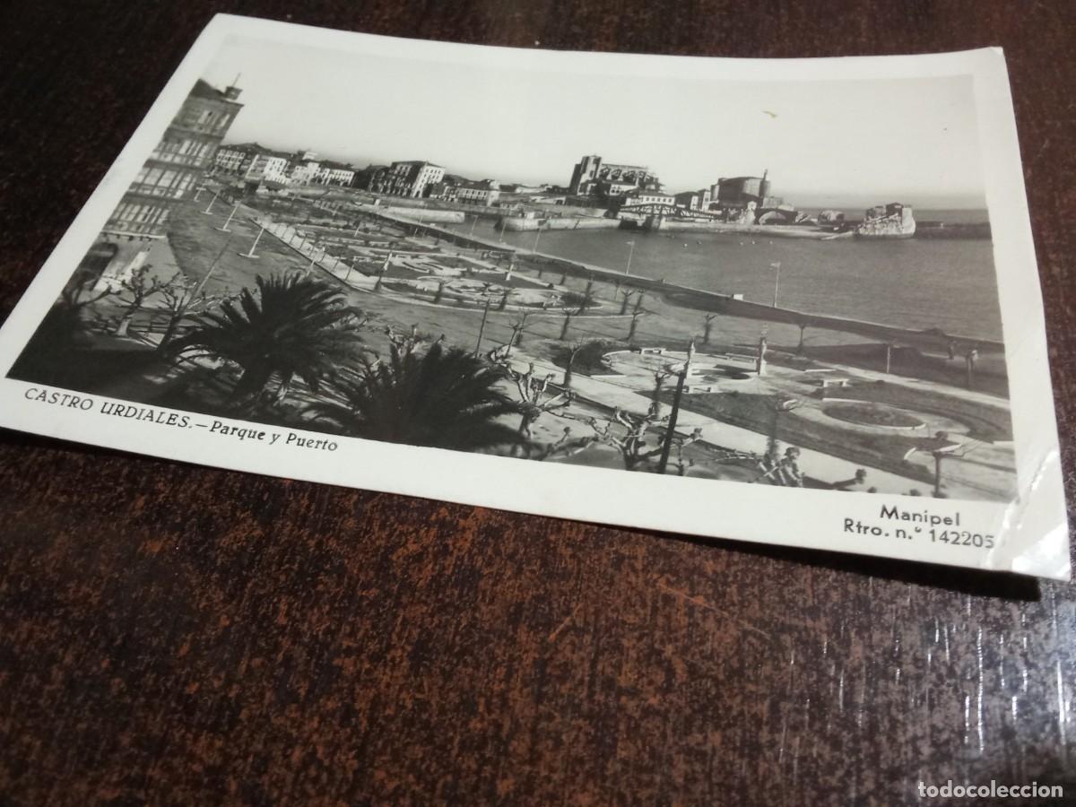 Postales: Castro Urdiales.Parque y puerto.