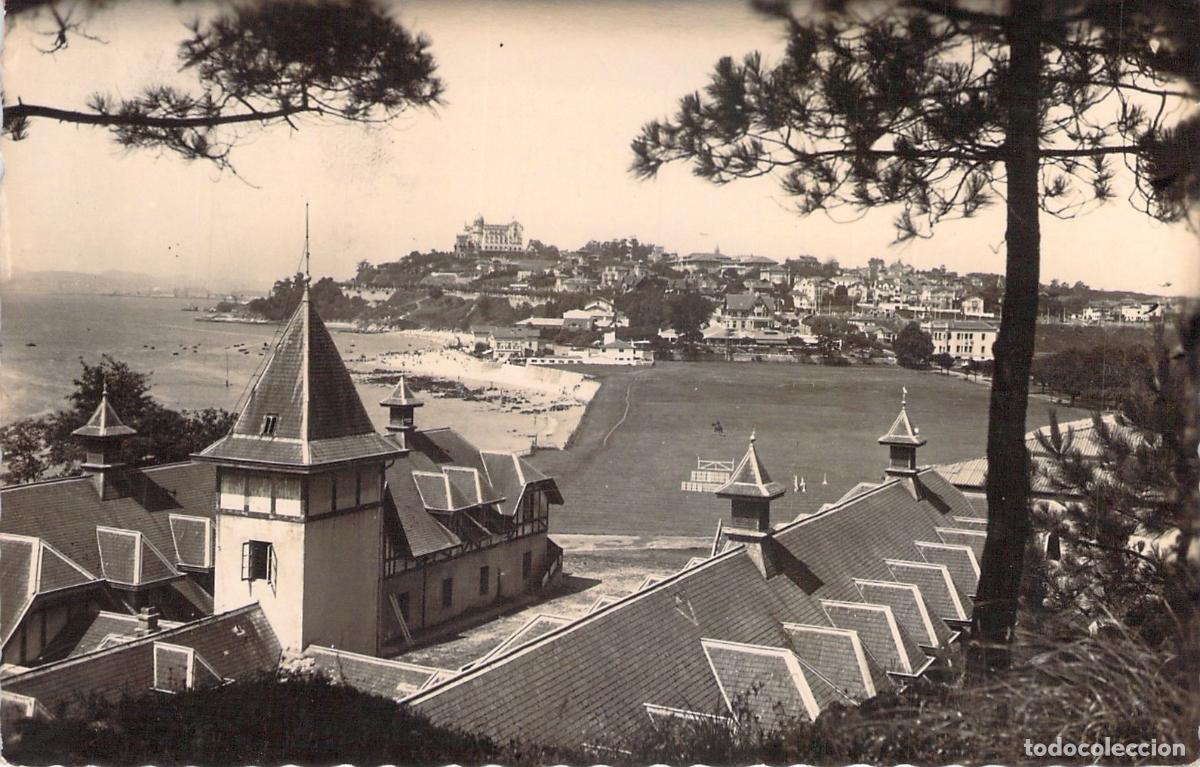 Postales: Postal de Santander: Campo de Polo y Playa de la Magdalena