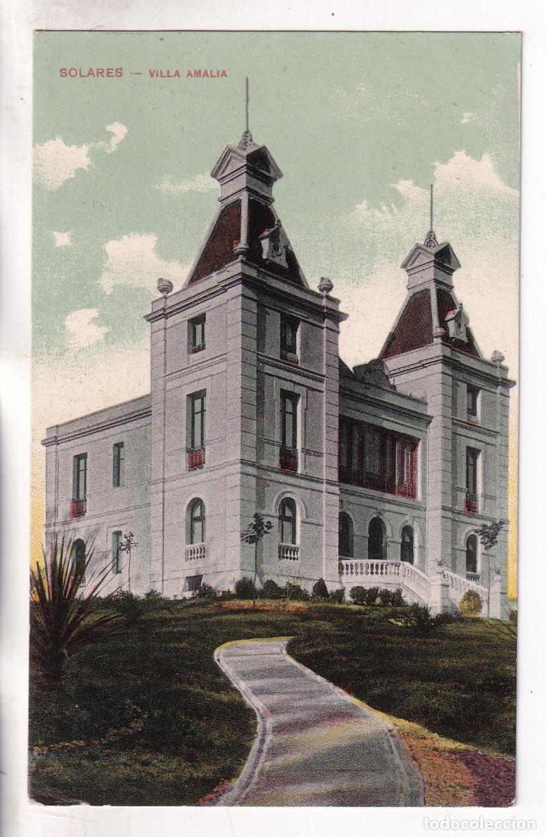 Postales: POSTAL. SOLARES. VILLA AMALIA. CANTABRIA. CIRCULADA CON SELLO