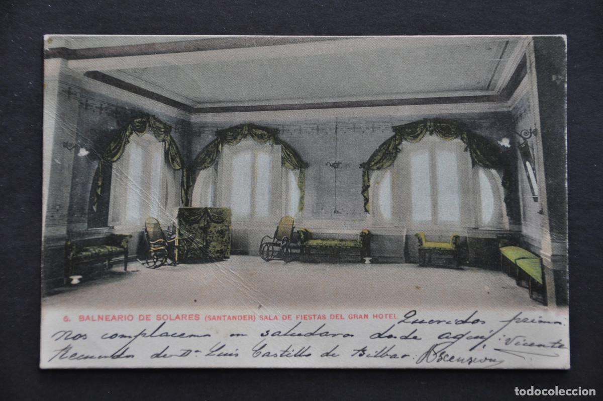 Postales: BALNEARIO DE SOLARES (SANTANDER) - SALA DE FIESTAS DEL GRAN HOTEL