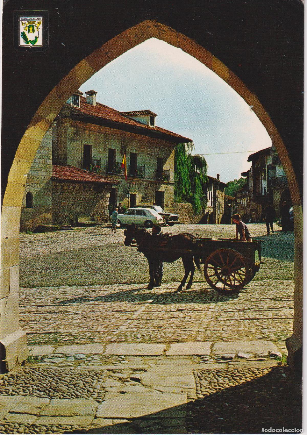 Postales: SANTILLANA DE MAR (SANTANDER) PLAZA MAYOR - ESCUDO DE ORO N&ordm;5 - S/C