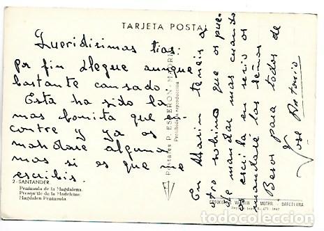 Postales: PENINSULA DE LA MAGDALENA.- SANTANDER - Foto 2