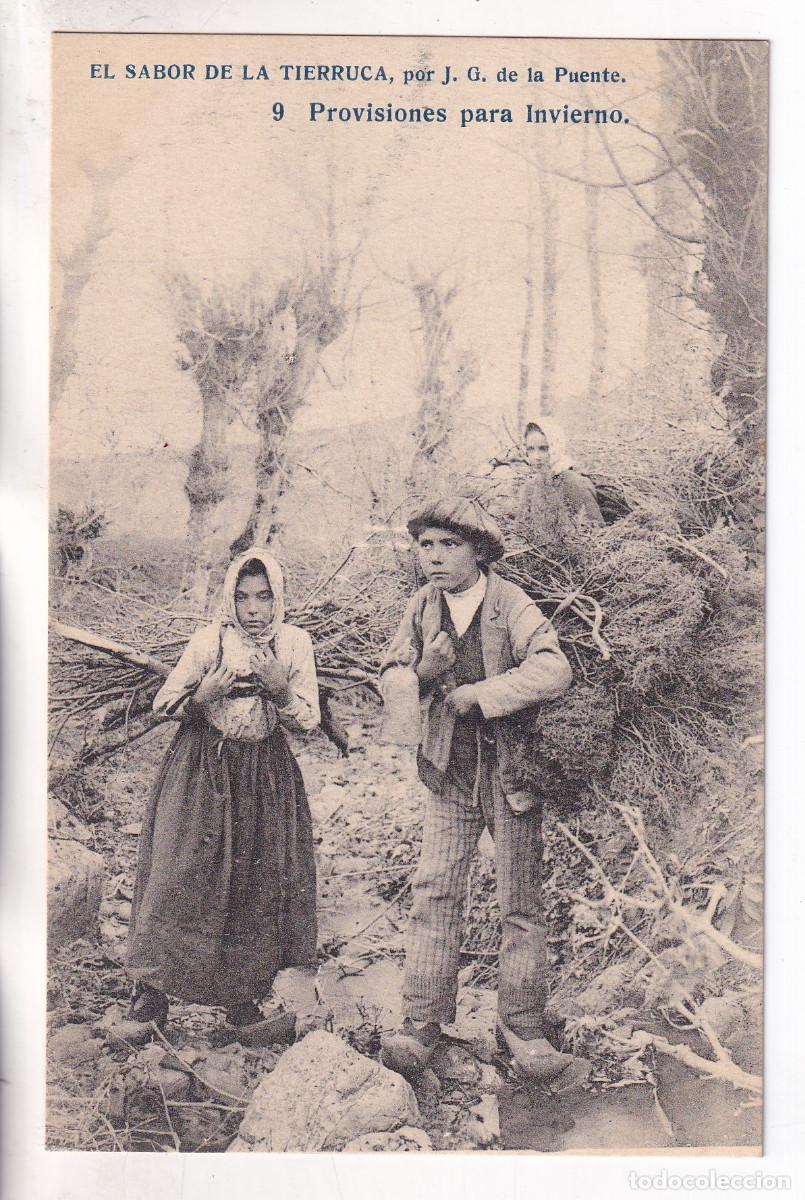 Postales: POSTAL. EL SABOR DE LA TIERRUCA. 9. PROVISIONES PARA EL INVIERNO. CANTABRIA. POR J. G. DE LA PUENTE