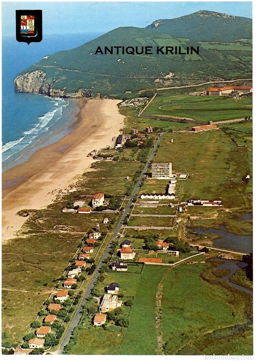 Postales: SANTO&Ntilde;A N&ordm; 9 PLAYA DE BERRIA Y PENAL / ESCUDO DE ORO / SIN FRANQUEAR