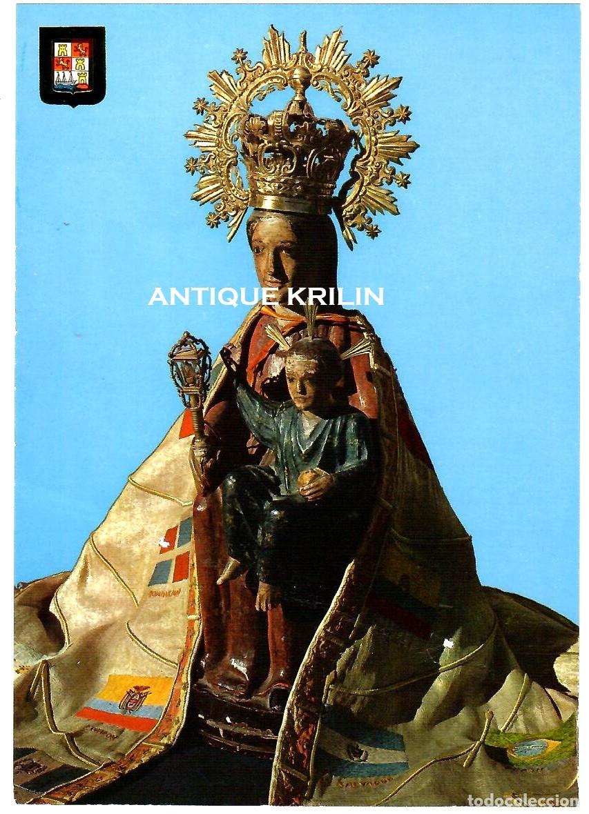 Postales: SANTO&Ntilde;A N&ordm; 10 VIRGEN DEL PUERTO / ESCUDO DE ORO / SIN FRANQUEAR