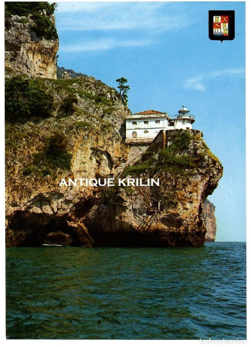 Postales: SANTO&Ntilde;A N&ordm; 1 FARO DEL CABALLO / ESCUDO DE ORO / SIN FRANQUEAR