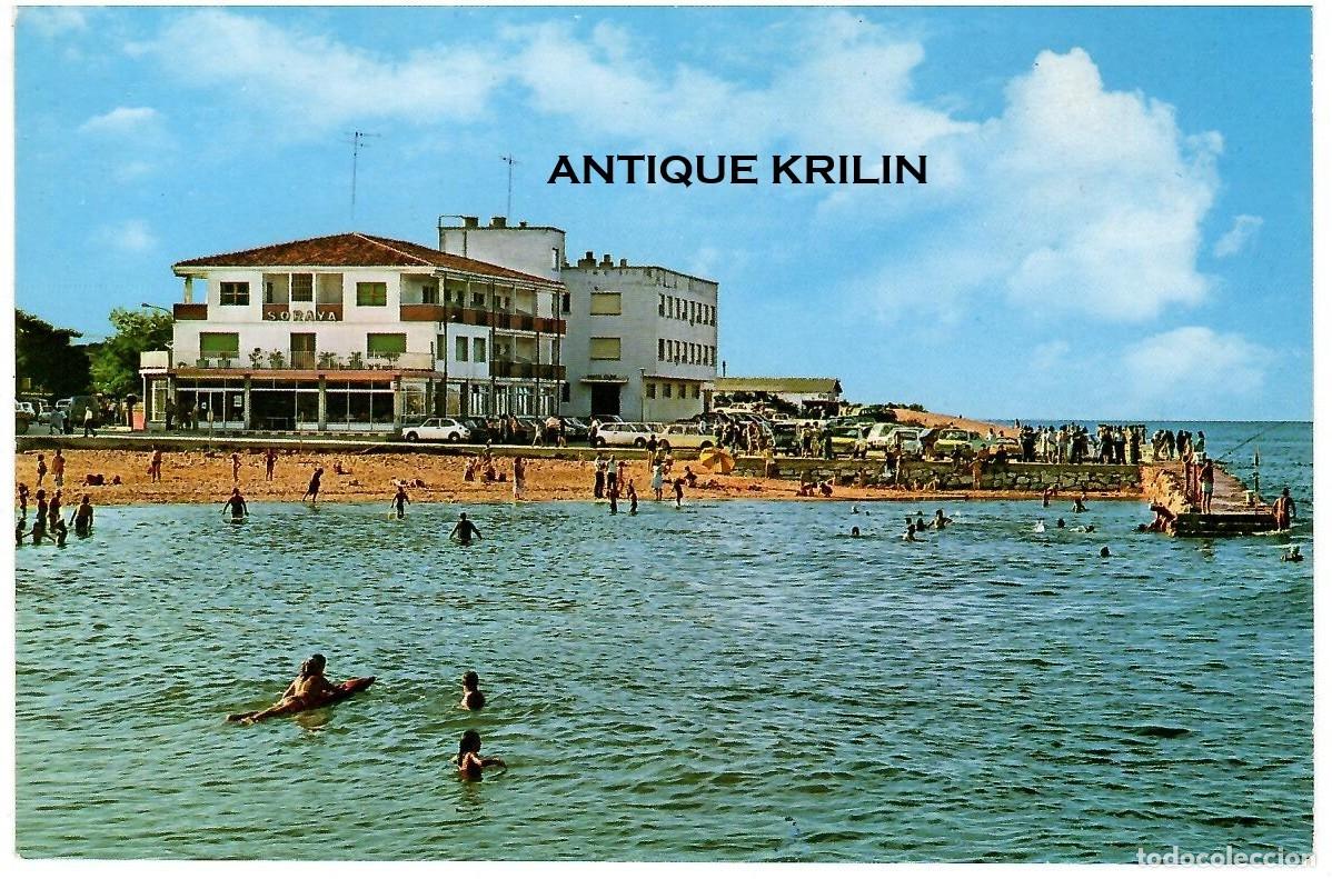 Postales: SUANCES N&ordm; 415 PLAYA DE LA RIBERA 2 / FOTO BUSTAMANTE / FRANQUEADA