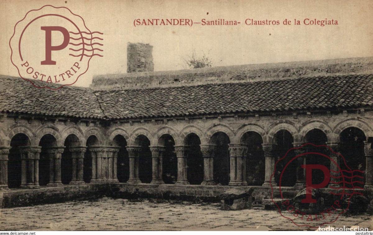 Postales: Santander Santillana Claustros de la Colegiata CANTABRIA ESPA&Ntilde;A SPAIN