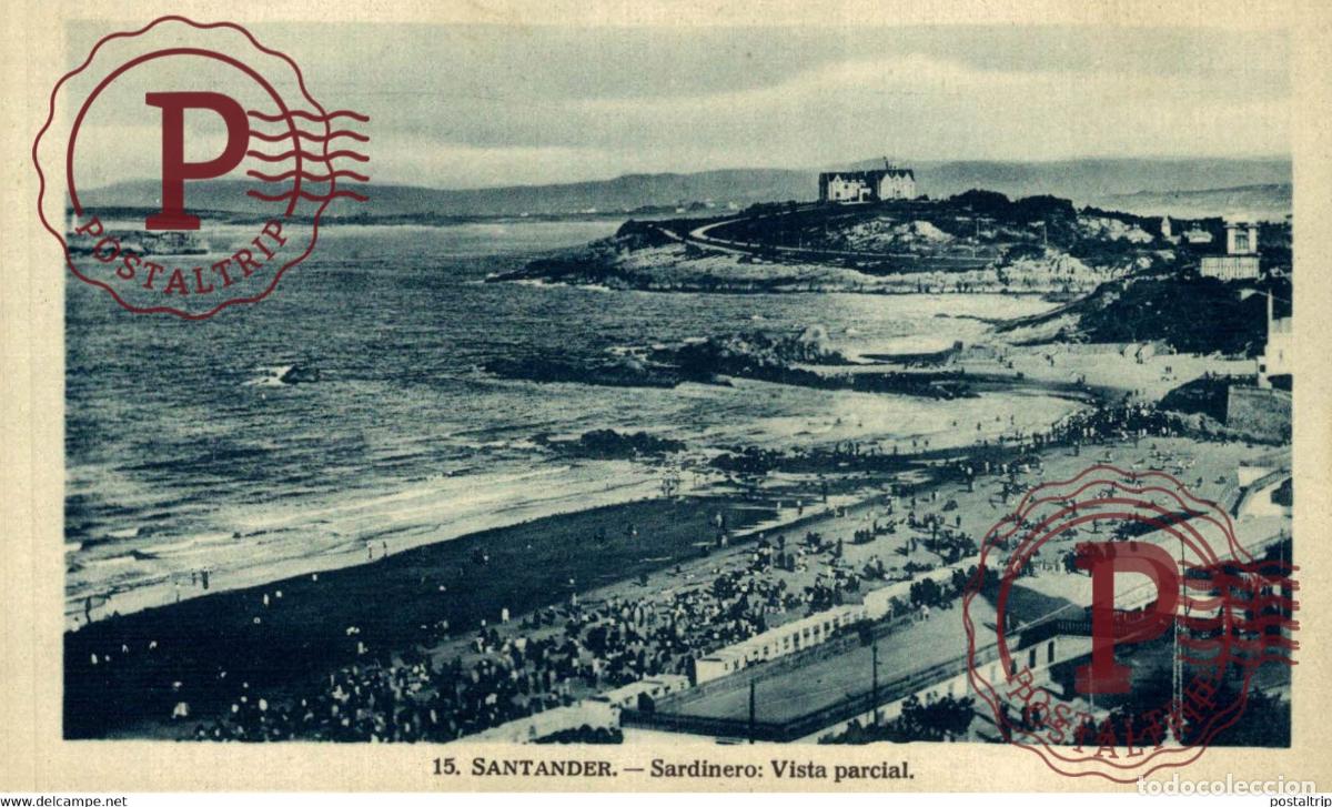 Postales: SANTANDER. SARDINERO. VISTA PARCIAL.