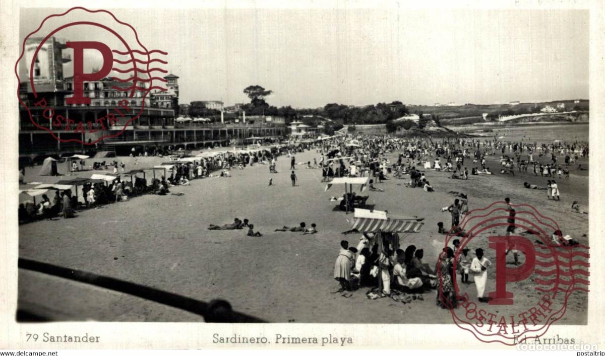 Postales: SANTANDER. SARDINERO. PRIMERA PLAYA. - Foto 1