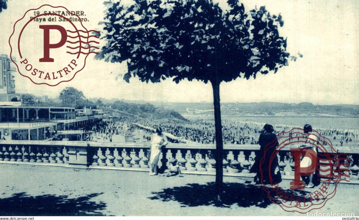 Postales: SANTANDER. PLAYA DEL SARDINERO.