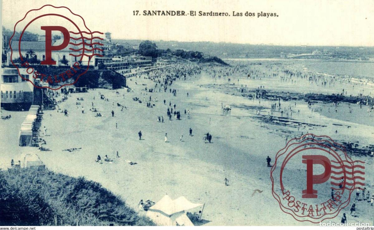Postales: SANTANDER. SARDINERO. LAS DOS PLAYAS.