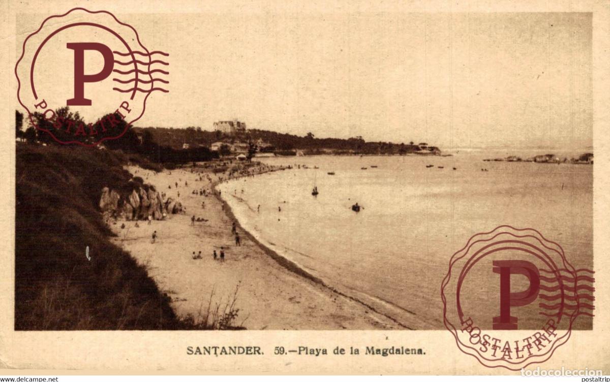Postales: SANTANDER. PLAYA DE LA MAGDALENA. - Foto 1