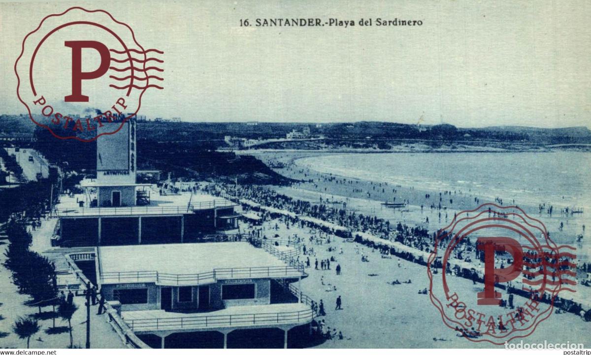 Postales: SANTANDER. SARDINERO. PLAYA.