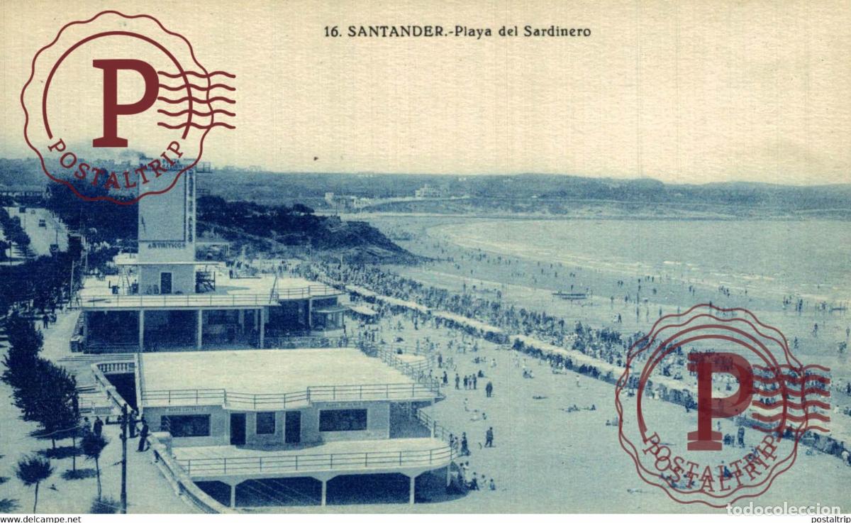 Postales: SANTANDER. SARDINERO. PLAYA. - Foto 1