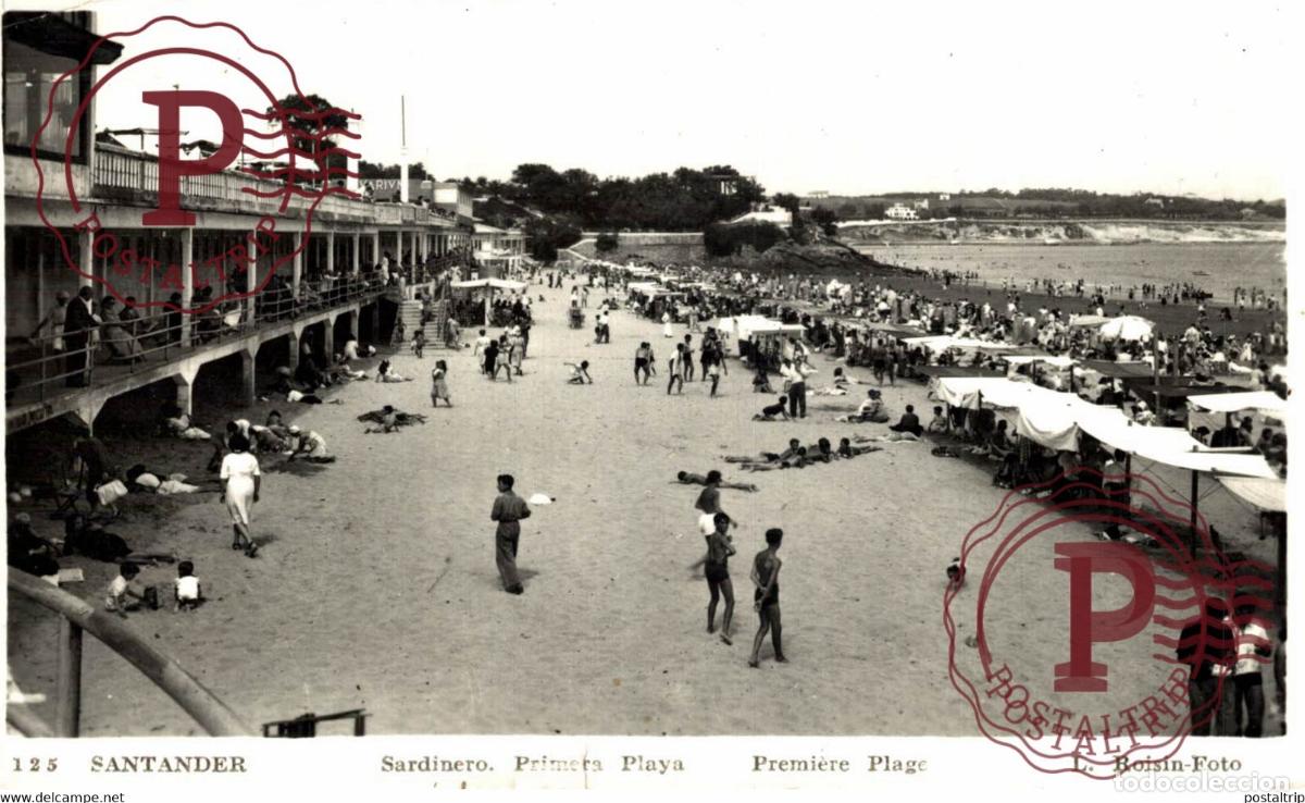 Postales: SANTANDER. SARDINERO. PRIMERA PLAYA.