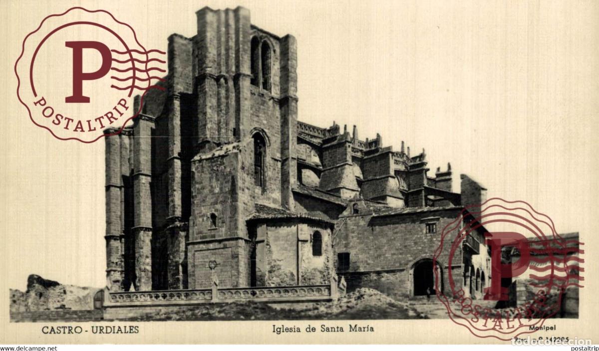 Postales: CANTABRIA. CASTRO URDIALES. IGLESIA SANTA MARIA.