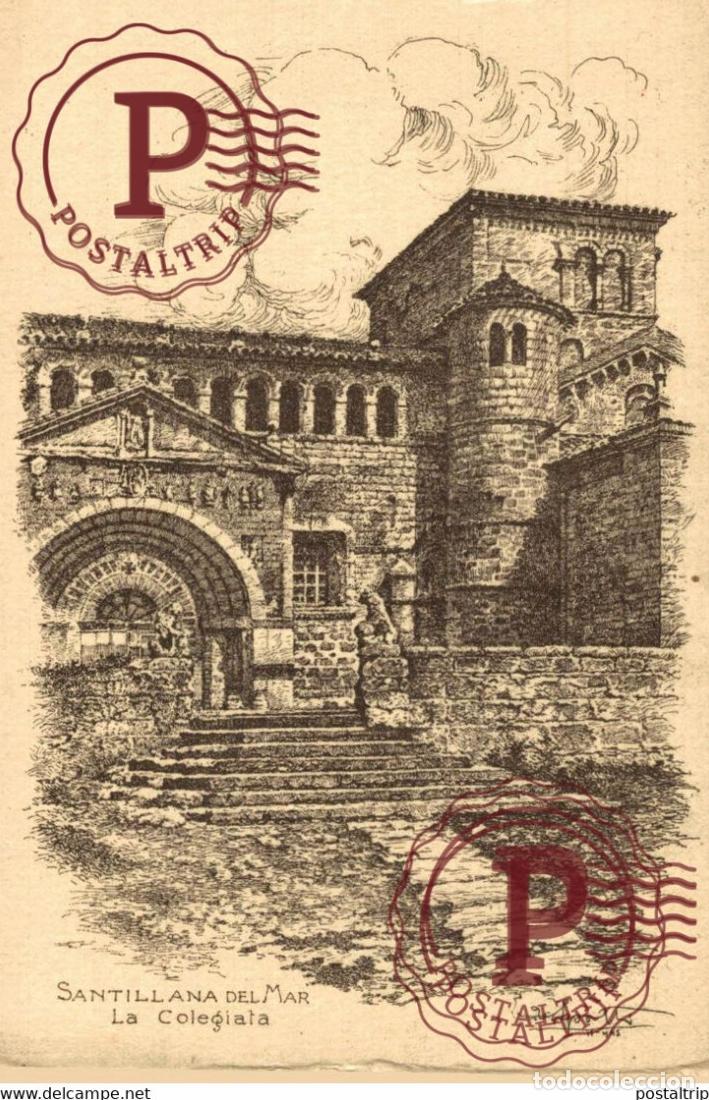 Postales: CANTABRIA. SANTILLANA DEL MAR. LA COLEGIATA.