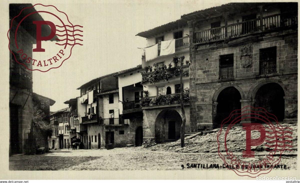 Postales: CANTABRIA. SANTILLANA DEL MAR. CALLE SAN JUAN INFANTE.