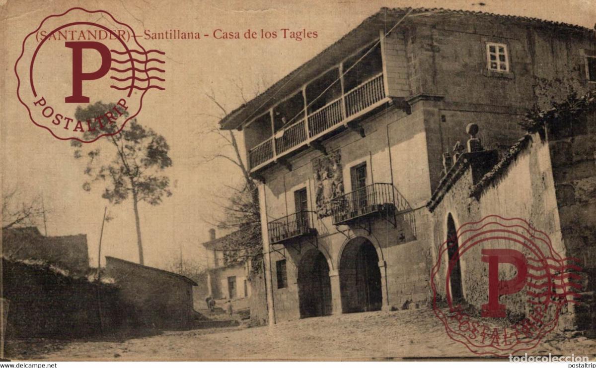 Postales: CANTABRIA. SANTILLANA DEL MAR. CASA DE LOS TAGLES.
