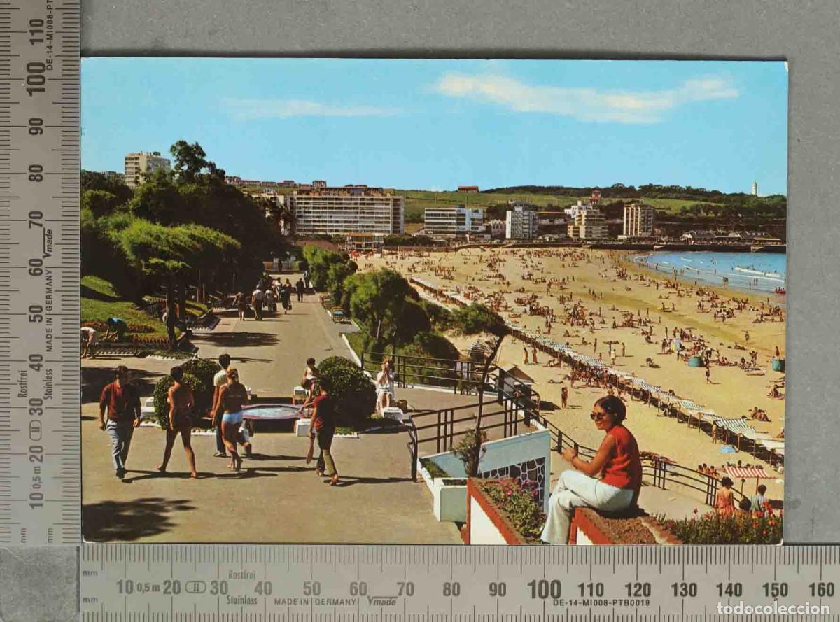 Postales: POSTAL. Santander - Segunda Playa del Sardinero desde los Jardines de Piquio