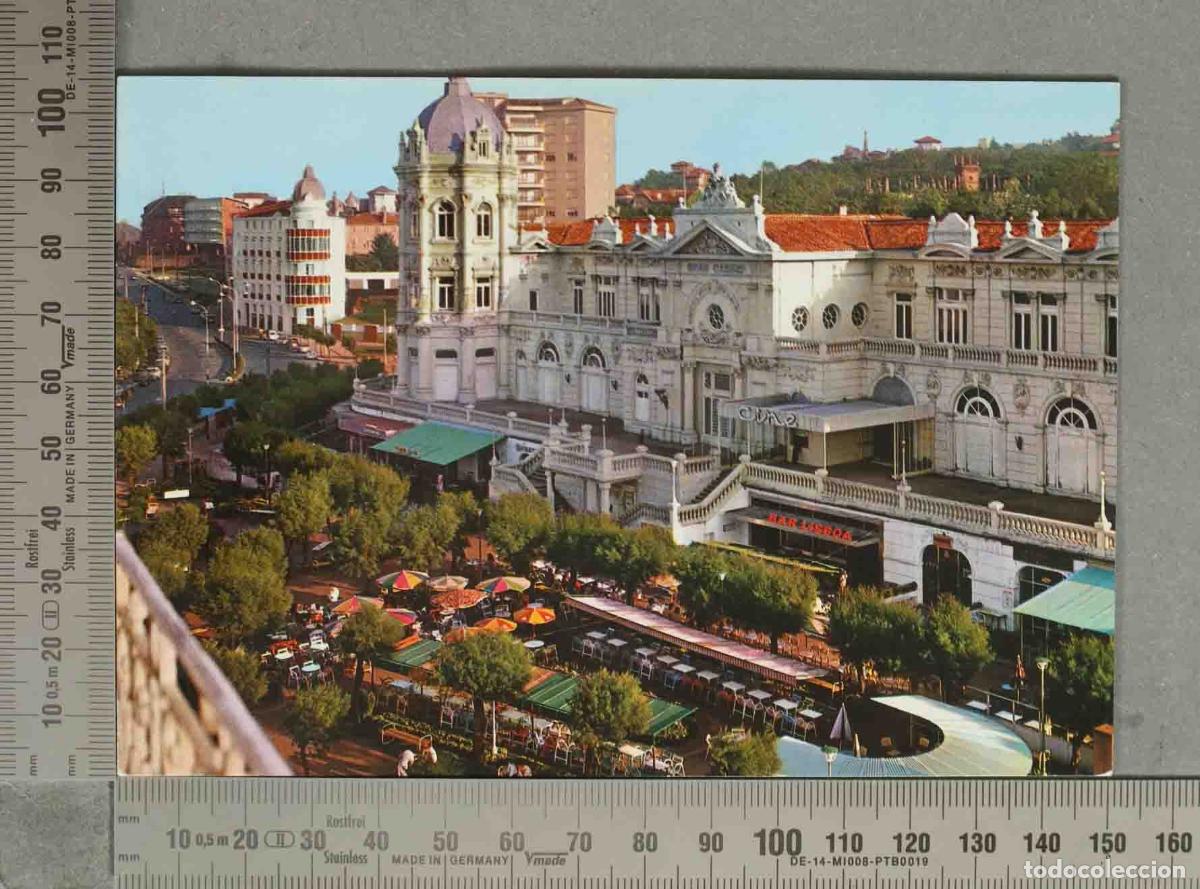 Postales: POSTAL. Santander - Gran Casino del Sardinero y Plaza de Italia
