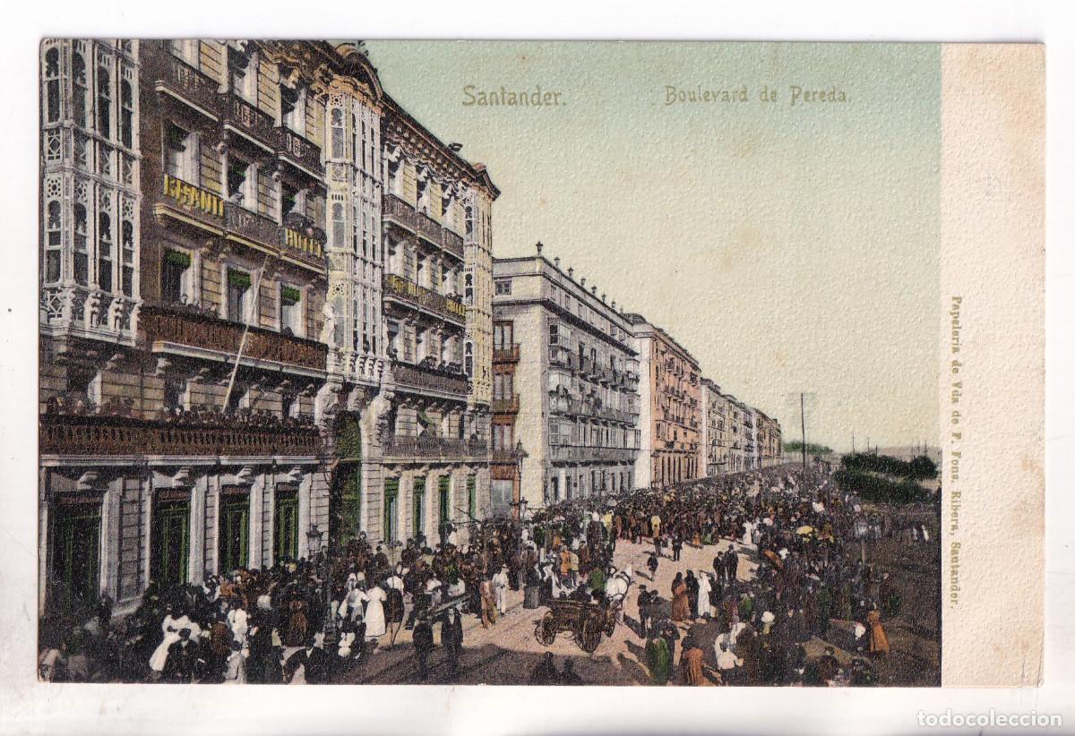 Postales: POSTAL. SANTANDER. BOULEVARD DE PEREDA. CANTABRIA
