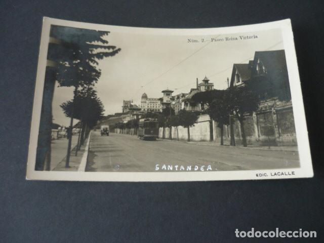 Postales: SANTANDER PASEO REINA VICTORIA TRANVIA