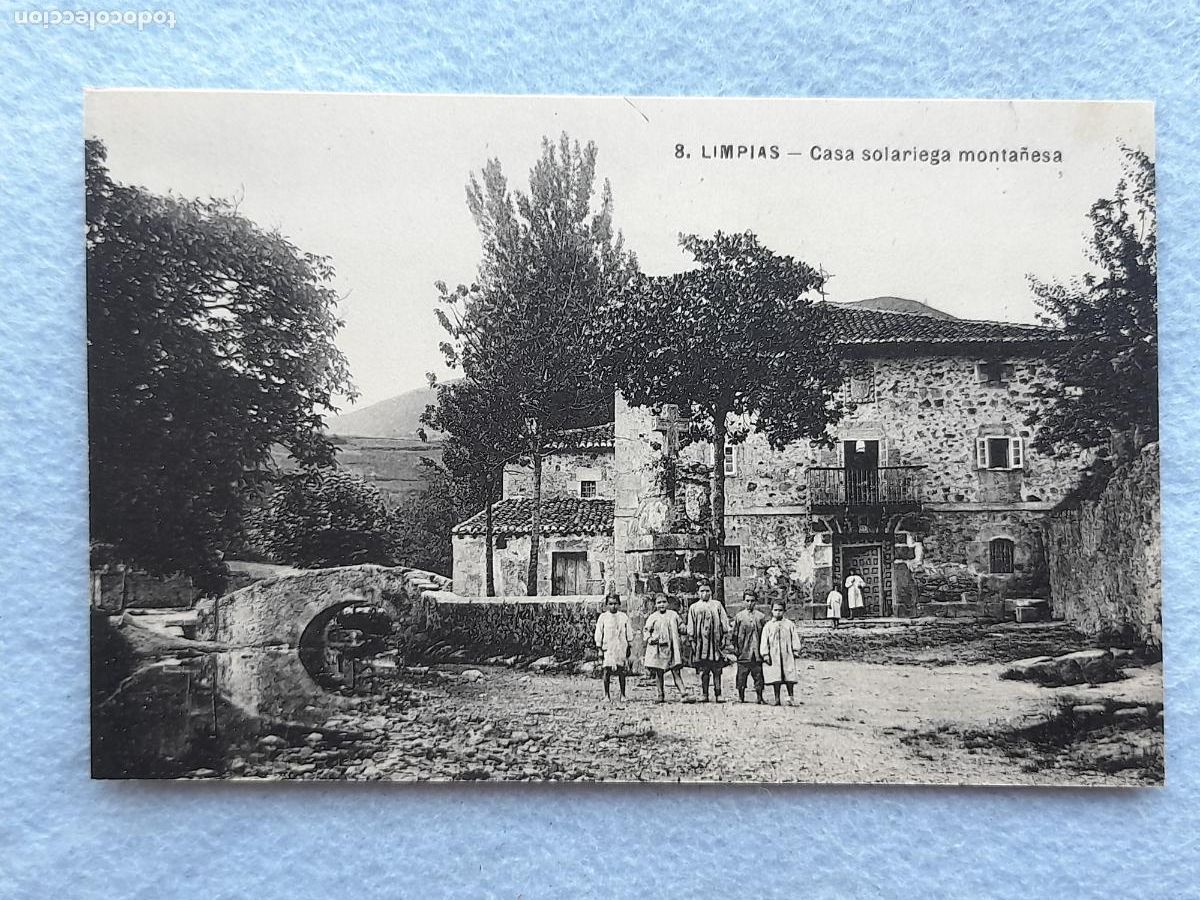 Postales: Limpias. Casa Solariega Monta&ntilde;esa.