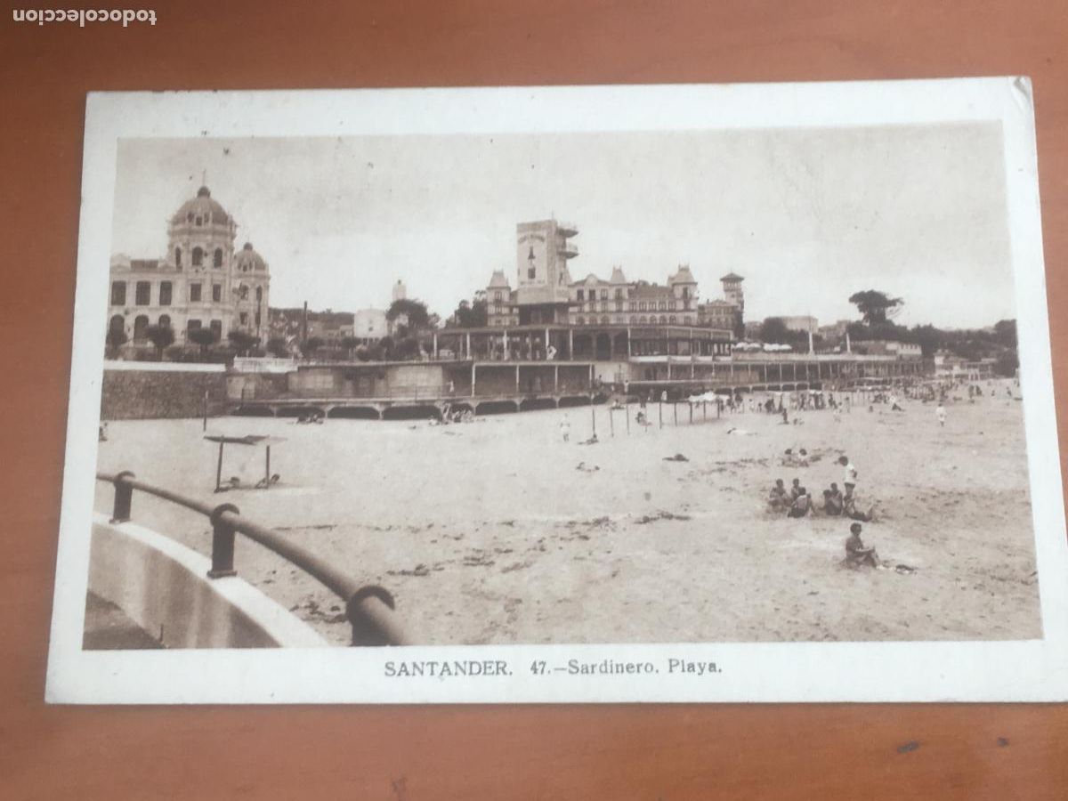 Postkarten: santander sardinero playa postal original circulada