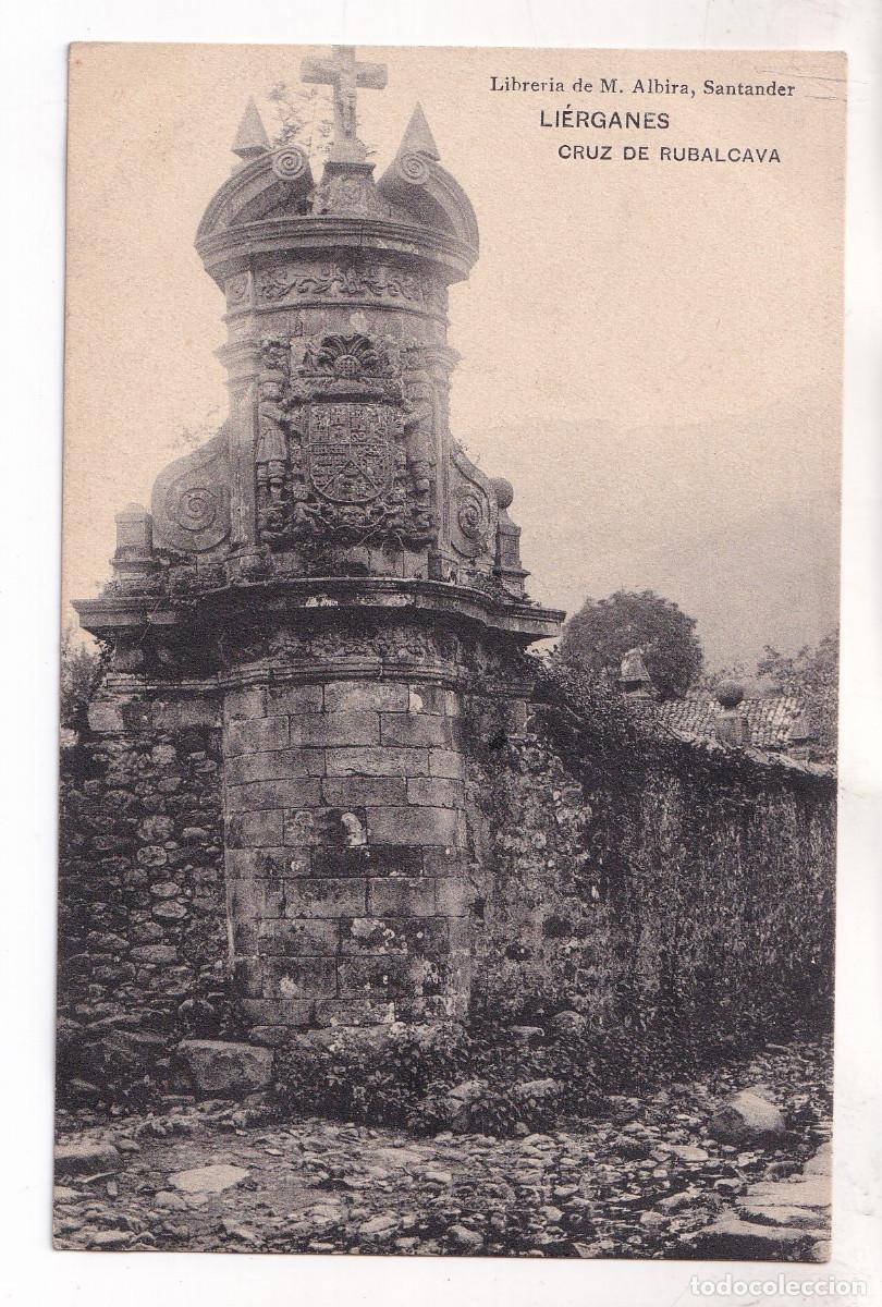 Postales: POSTAL. LI&Eacute;RGANES. CRUZ DE RUBALCAVA. CANTABRIA