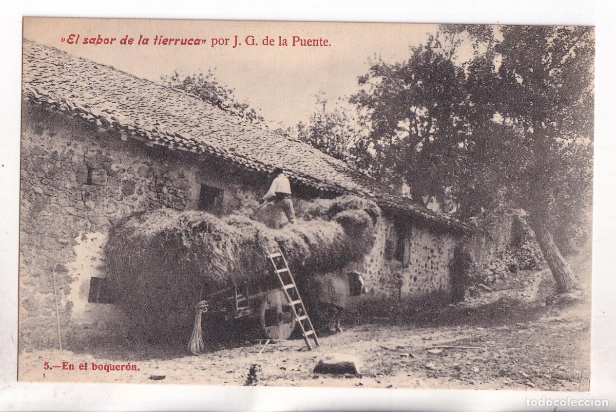 Postales: POSTAL. EL SABOR DE LA TIERRUCA, POR J. G. DE LA PUENTE. 5. EN EL BOQUER&Oacute;N. CANTABRIA.
