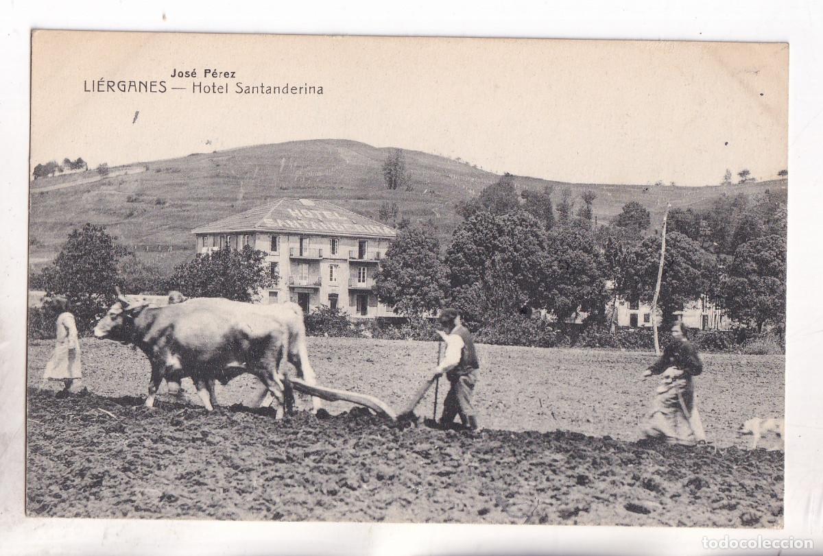 Postales: POSTAL. LI&Eacute;RGANES. HOTEL SANTANDERINA. CANTABRIA.
