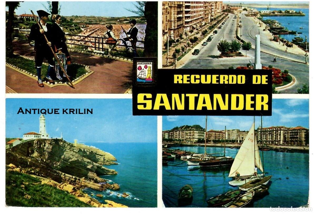 Postales: SANTANDER N&ordm; 45 VARIAS VISTAS / EDICIONES FISA / FRANQUEADA