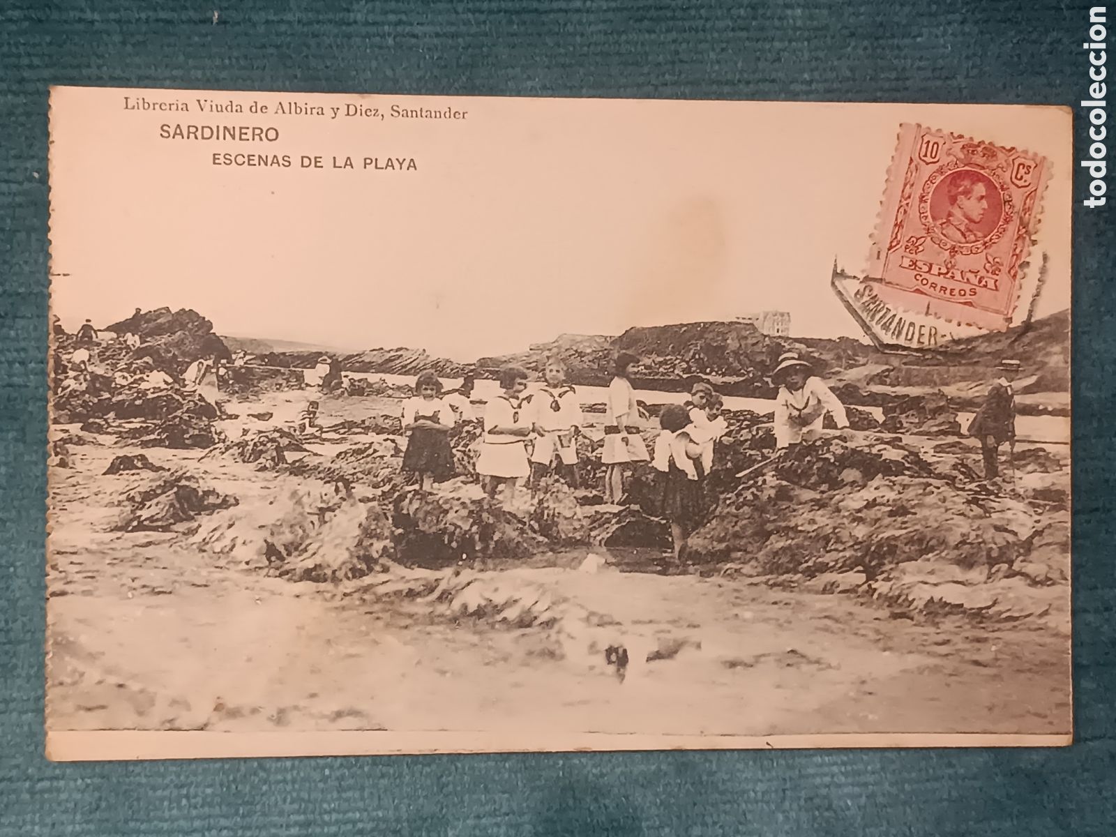 Postales: SARDINERO. ESCENAS DE PLAYA. (Santander)
