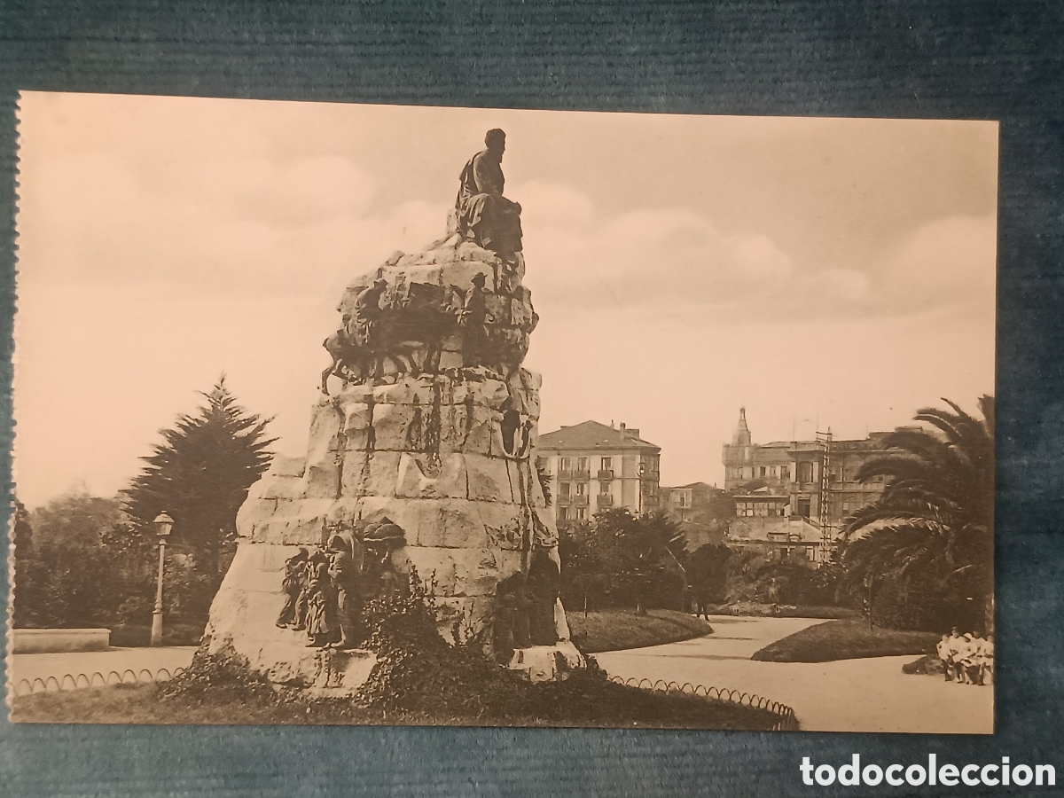 Postales: SANTANDER. Mobumento de Pereda