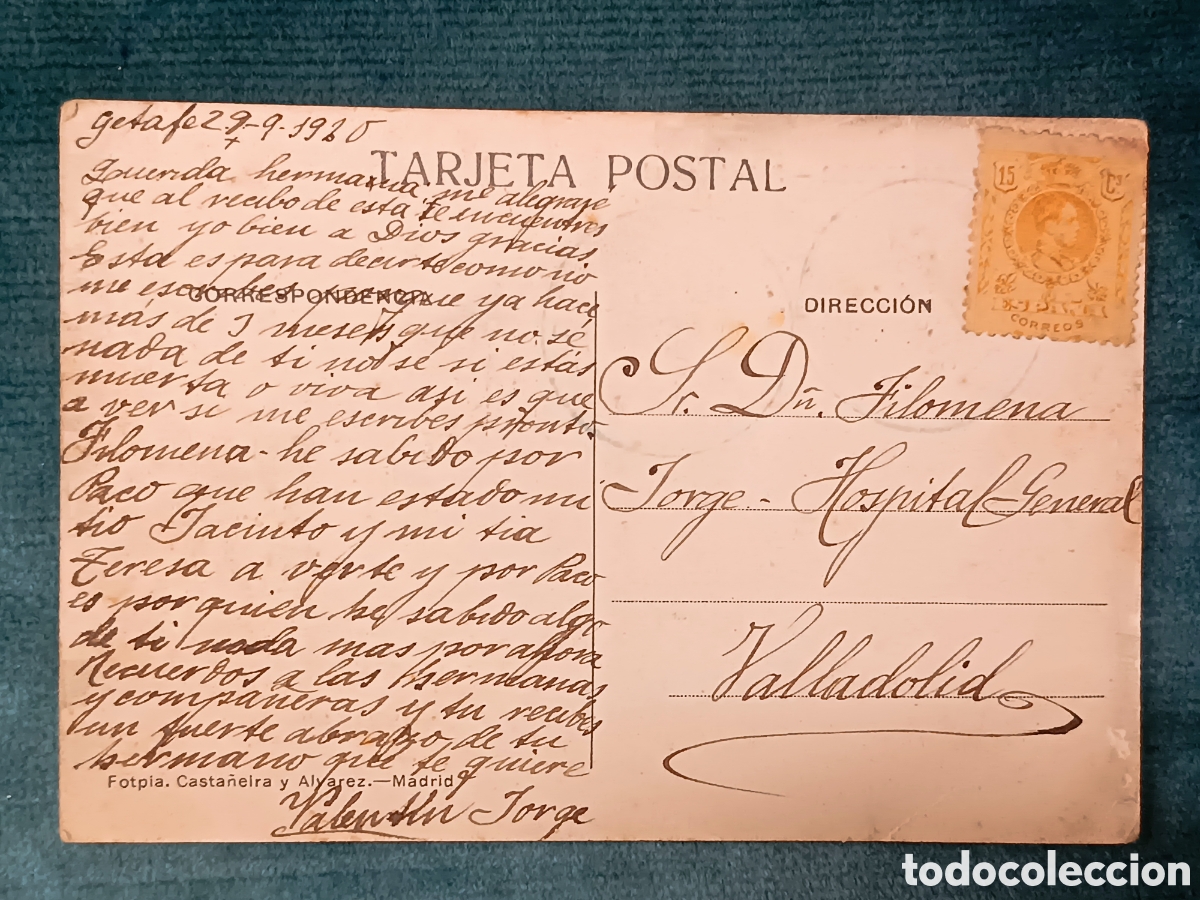 Postales: C. y A. 1333 SANTANDER. Pe&ntilde;a Horadada - Foto 2