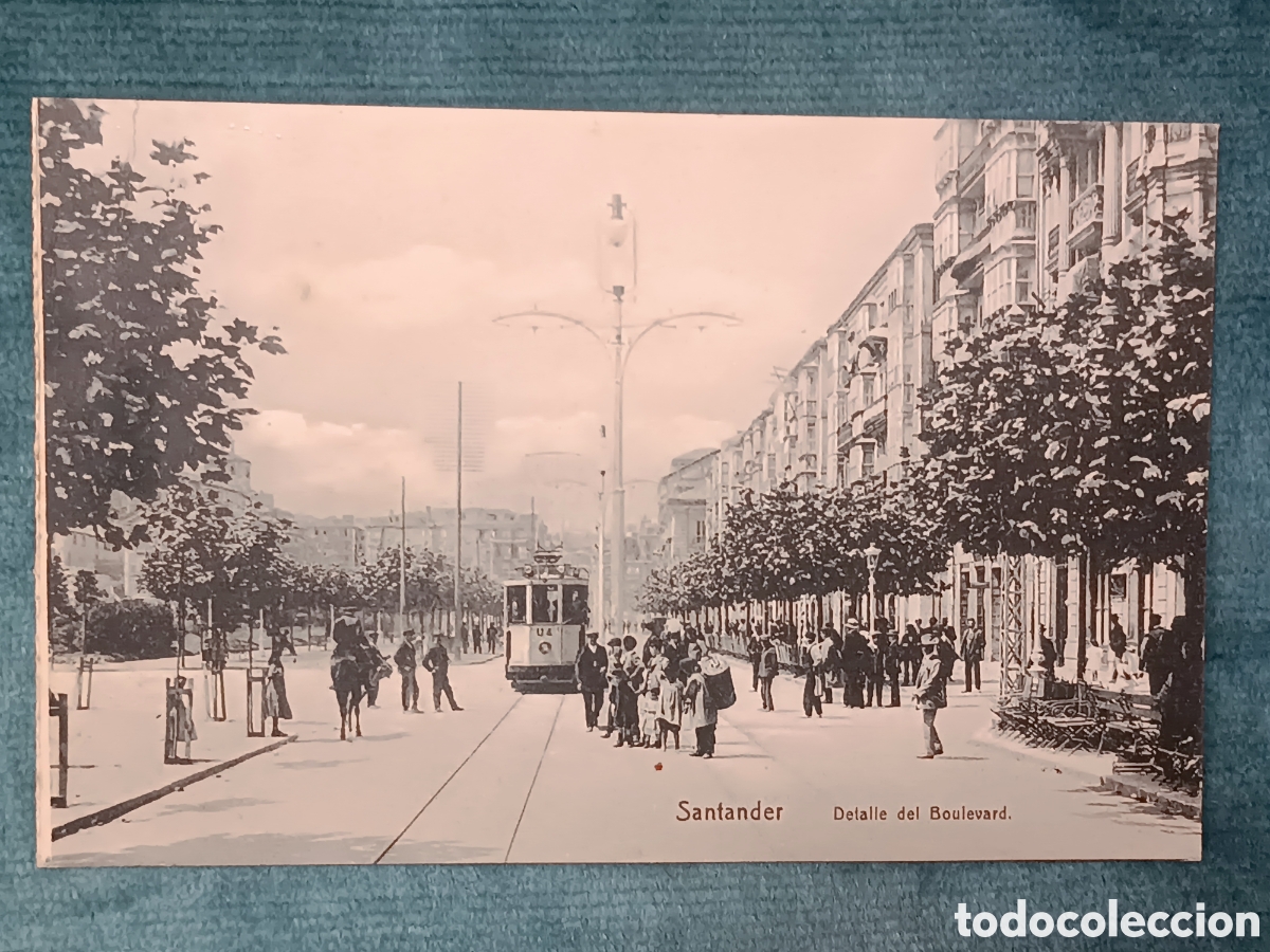 Postales: Santander. Detalle del Boulevard