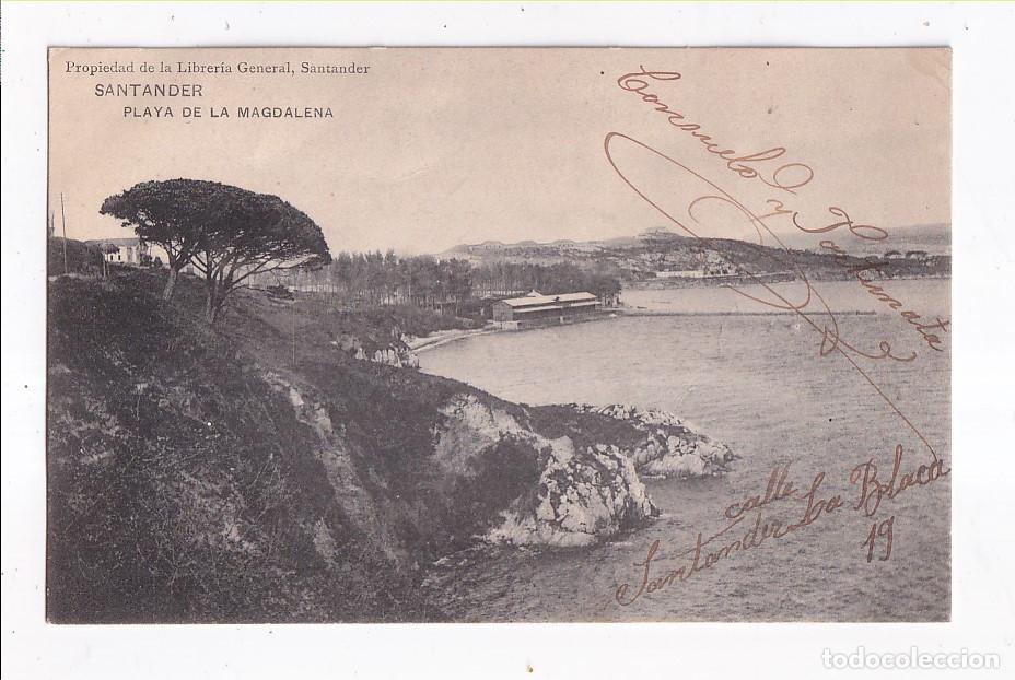 Postales: POSTAL. SANTANDER. PLAYA DE LA MAGDALENA. CANTABRIA. CIRCULADA EN 1908