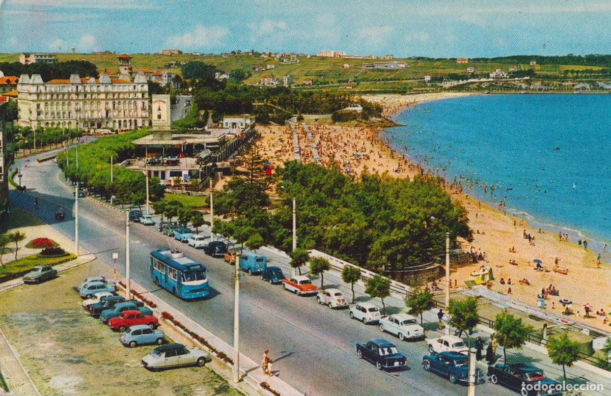 Postales: SANTANDER, PANOR&Aacute;MICA DE LA PRIMERA PLAYA - EDICIONES ARRIBAS 2027 - CIRCULADA