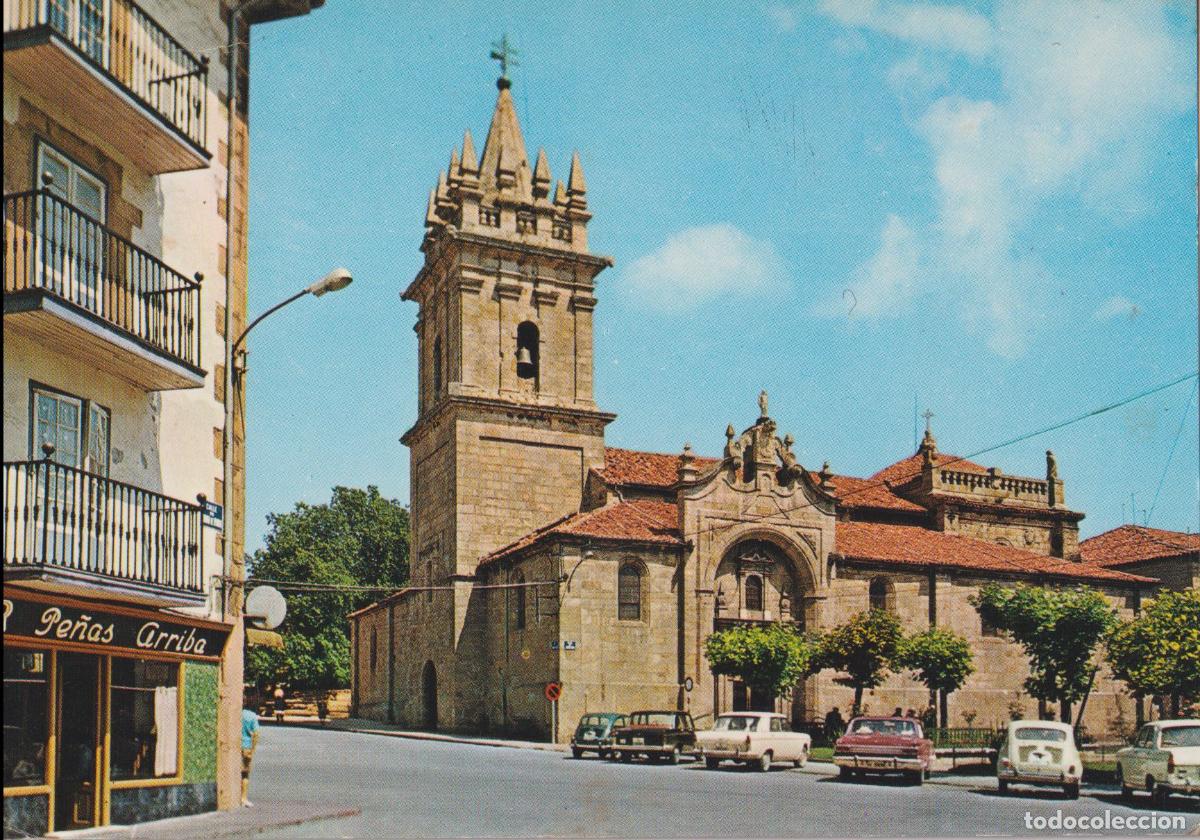 Postales: REINOSA (SANTANDER) IGLESIA DE SAN SEBASTI&Aacute;N - FOTO BUSTAMANTE 186 - CIRCULADA