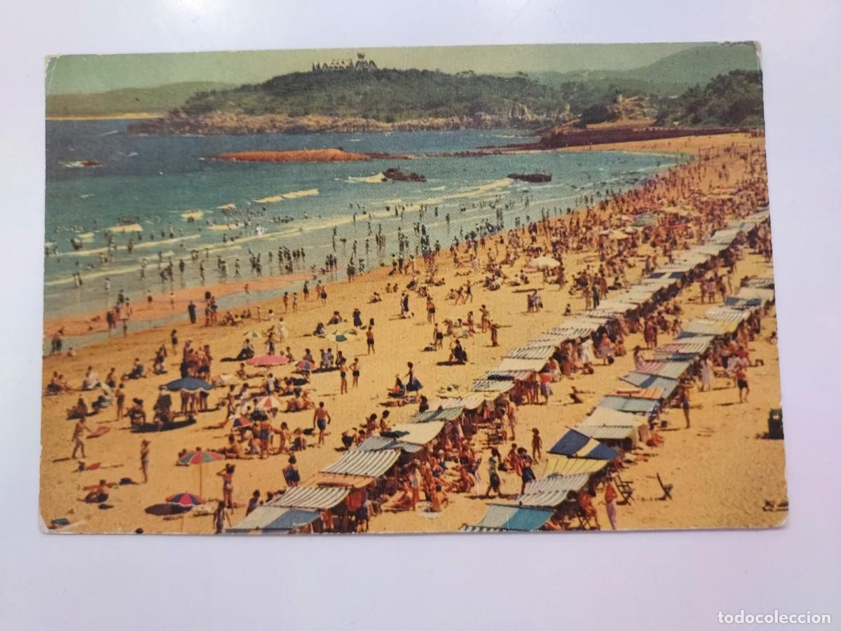 Postales: POSTAL SANTANDER EL SARDINERO PRIMERA PLAYA. 1959. SIN CIRCULAR. DARVI