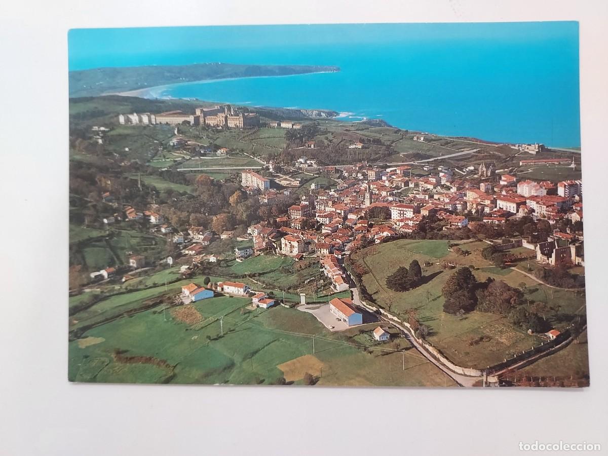 Postales: POSTAL COMILLAS VISTA AEREA. 1987. SIN CIRCULAR. CANTABRIA