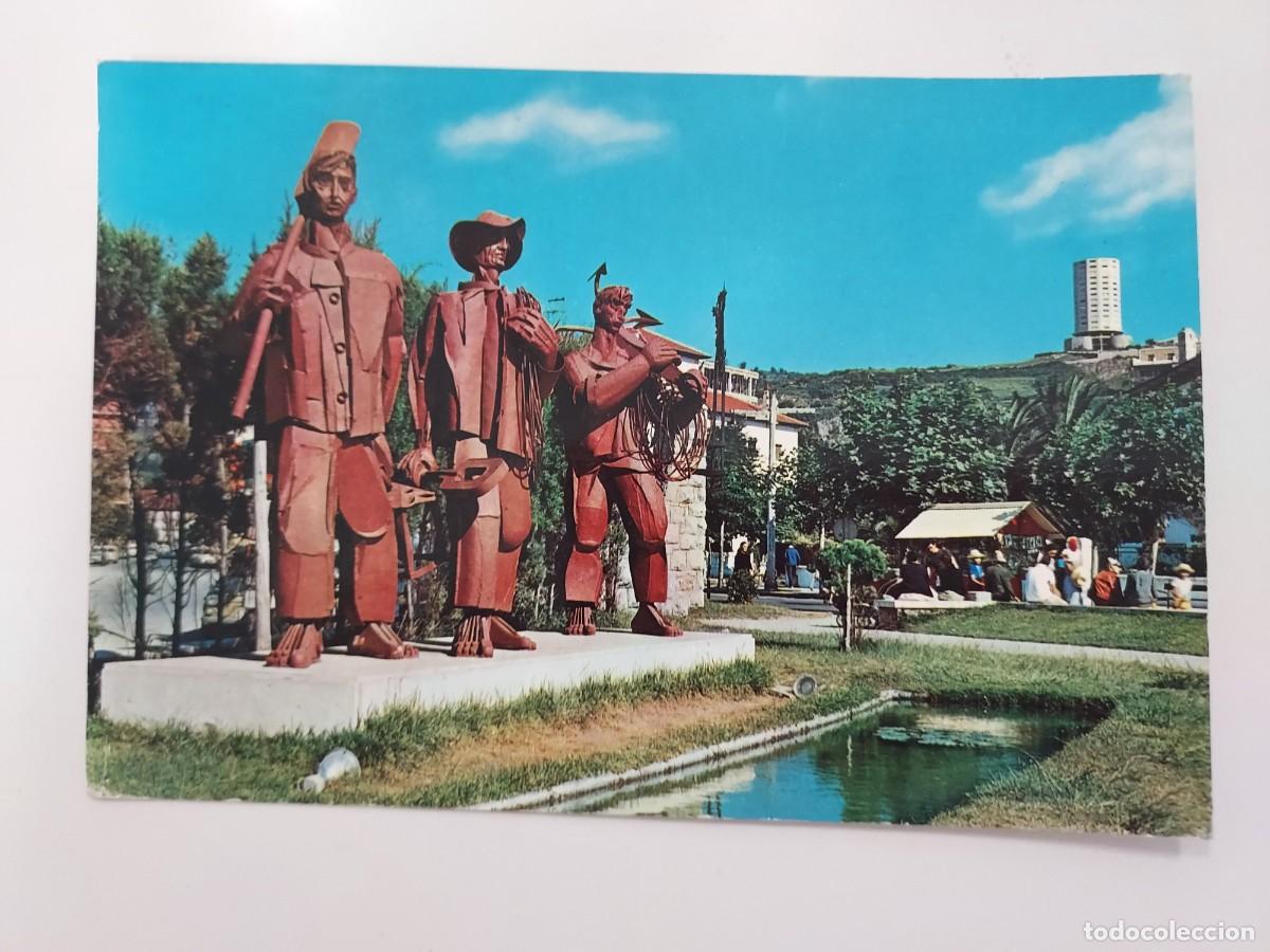 Postales: POSTAL LAREDO MONUMENTO AL PESCADOR. 1966. CIRCULADA. CANTABRIA. ESPERON
