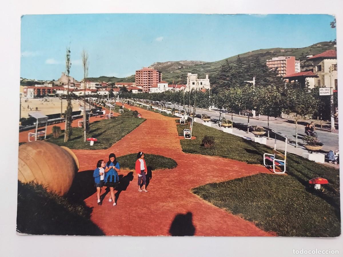 Postales: POSTAL LAREDO JARDINES DE ELORZA ARISTORENA. 1963. CIRCULADA. CANTABRIA. ARRIBAS 2011