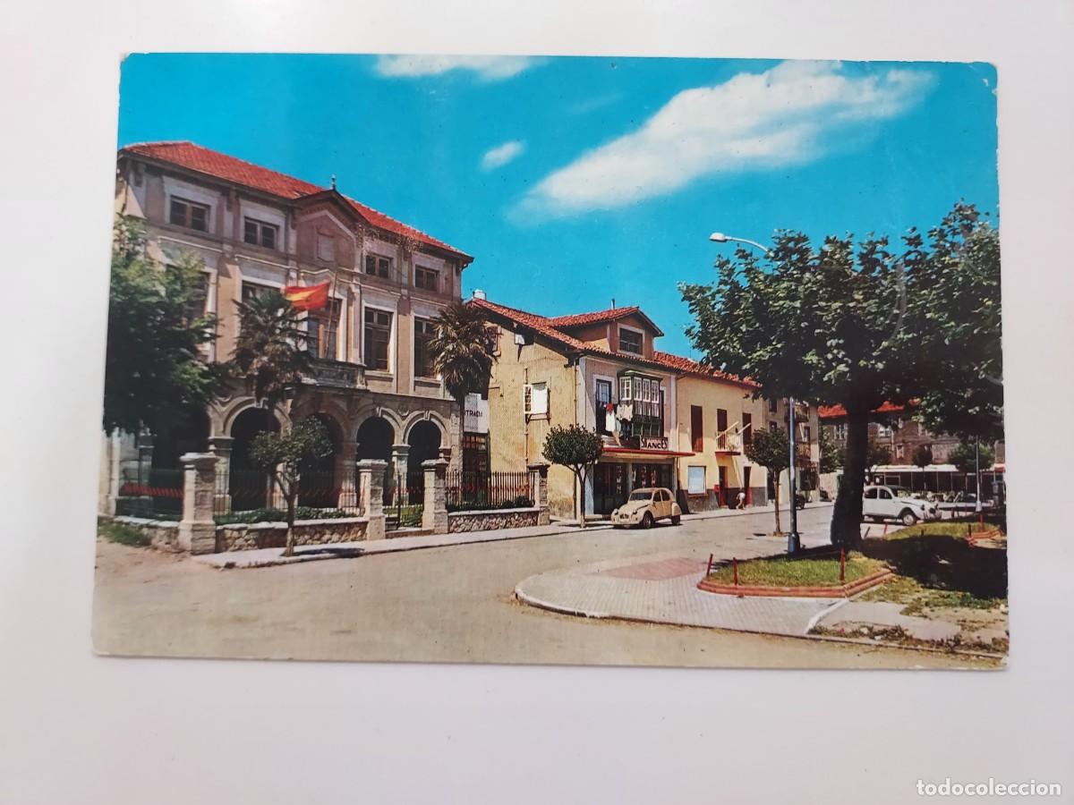 Postales: POSTAL SUANCES PLAZA Y AYUNTAMIENTO. 1966. CIRCULADA. CANTABRIA. CITROEN 2CV