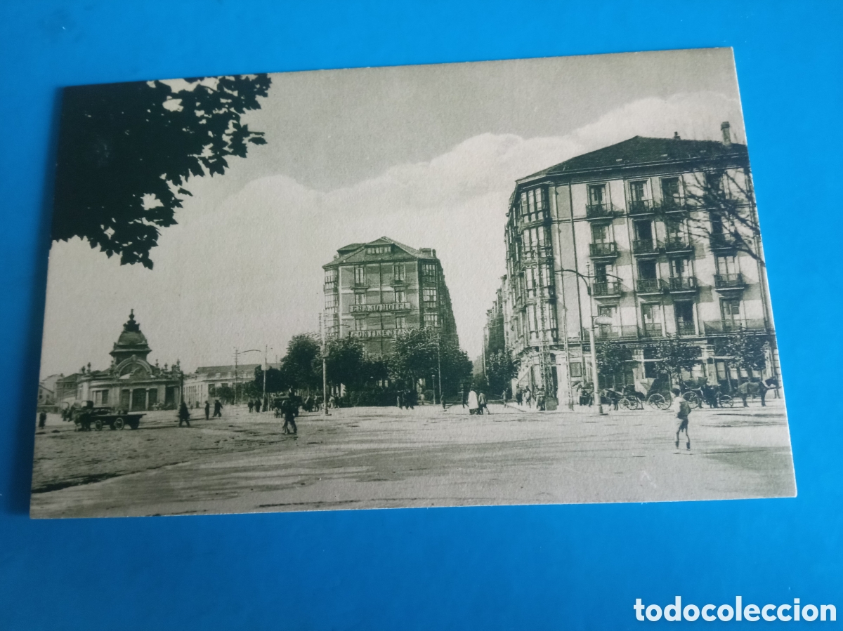 Postales: Antigua postal fotogr&aacute;fica, Santander, Estaci&oacute;n de la Costa y Calle M&eacute;ndez Nu&ntilde;ez