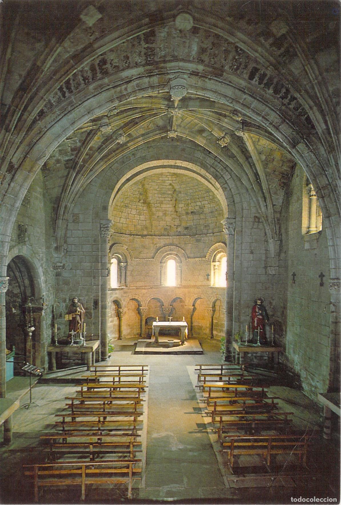 Postales: Postal de la Colegiata de San Pedro de Cervatos en Cantabria